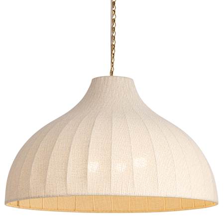 Maxim Hearthveil 3 Light 36" Wide Pendant Natural Aged Brass