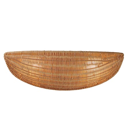 Maxim Bower 2 Light 6" Tall Wall Sconce Natural Aged Brass / Natural