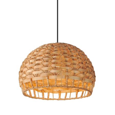 Maxim Tahiti 14" Wide Pendant Black