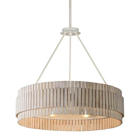 Maxim Satori 6 Light 31" Wide Ring Chandelier Ecru
