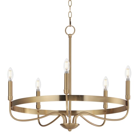 Maxim Frankie 5 Light 26" Wide Taper Candle Style Chandelier Heritage