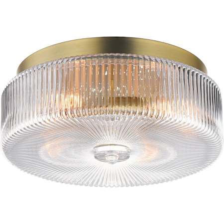 Maxim Kasbah 4 Light 16" Wide Flush Mount Drum Ceiling Fixture Satin Brass