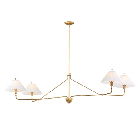 Maxim Kismet 4 Light 60" Wide Linear Pendant Gold Leaf