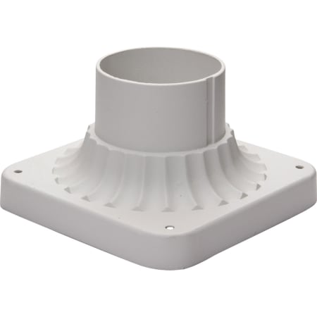Maxim Square Aluminum Pier Mount with 3" Fitter White