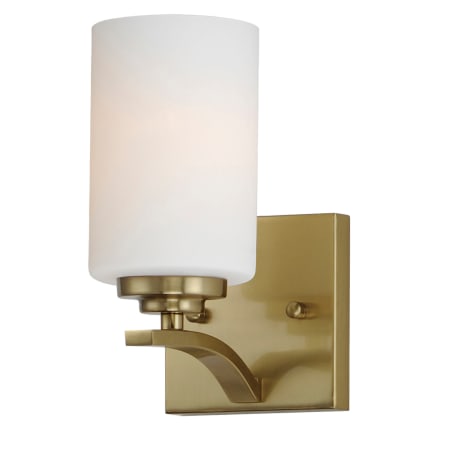 Maxim Deven 9" Tall Wall Sconce Satin Brass