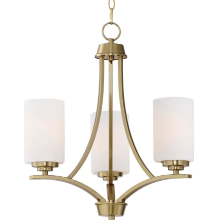 Maxim Deven 3 Light 18" Wide Pillar Candle Multi Light Pendant Satin Brass