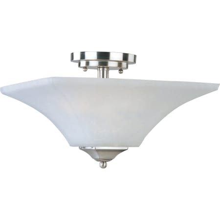 Maxim Aurora 13" Wide 2 Light Ceiling Light Satin Nickel / Frosted Glass