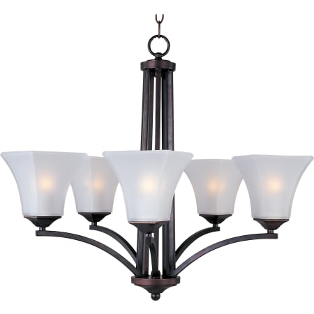 Maxim Aurora 26" Wide 5 Light Chandelier Oil Rubbed Bronze
