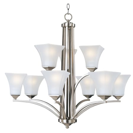 Maxim Aurora 9 Light 32" Wide Chandelier Satin Nickel