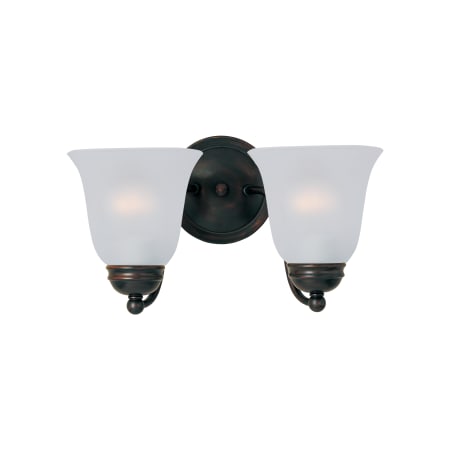 Maxim Basix 2 Light 14" Wide Bathroom Vanity Light Oil Rubbed Bronze
