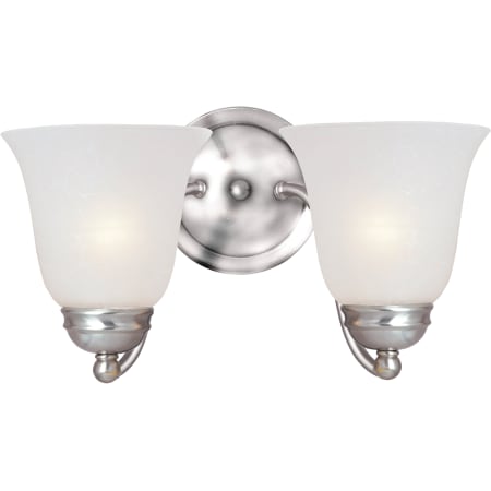 Maxim Basix 2 Light 14" Wide Bathroom Vanity Light Satin Nickel