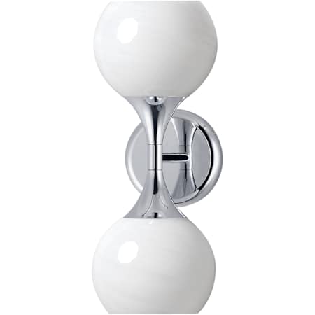 Maxim Neve 2 Light 16" Tall Wall Sconce Polished Chrome