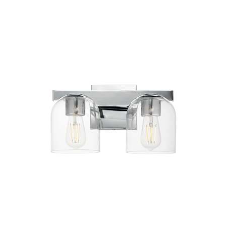 Maxim Scoop 2 Light 14" Wide Vanity Light Polished Chrome