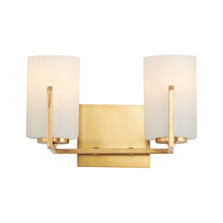 Maxim Dart 2 Light 13" Wide Bathroom Vanity Light Satin Brass