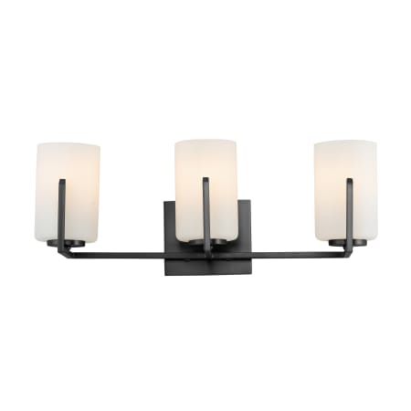 Maxim Dart 3 Light 22" Wide Vanity Light Black