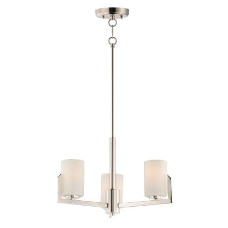Maxim Dart 3 Light 22" Wide Chandelier Satin Nickel