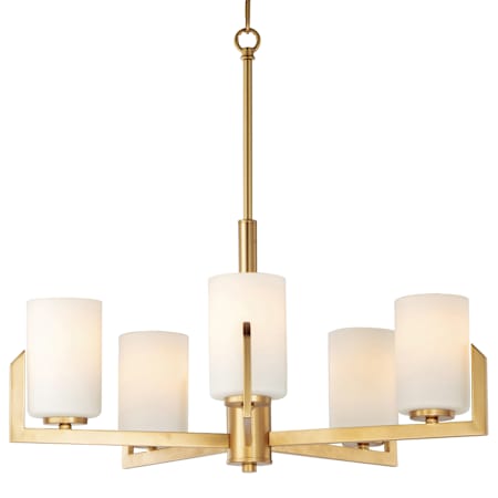 Maxim Dart 5 Light 26" Wide Chandelier Satin Brass