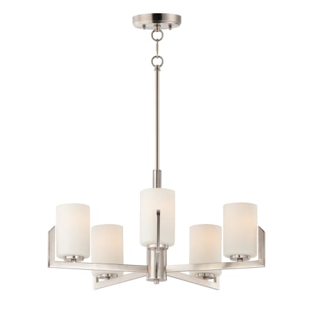 Maxim Dart 5 Light 26" Wide Chandelier Satin Nickel