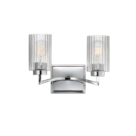 Maxim Rigata 2 Light 14" Wide Vanity Light Polished Nickel
