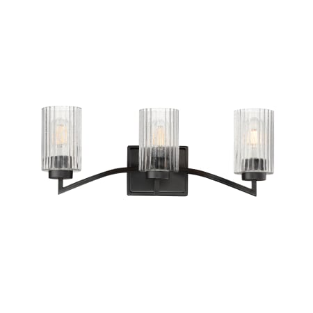 Maxim Rigata 3 Light 23" Wide Vanity Light Black