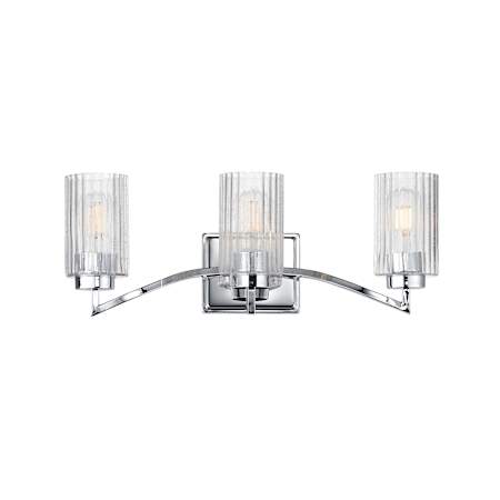 Maxim Rigata 3 Light 23" Wide Vanity Light Polished Nickel