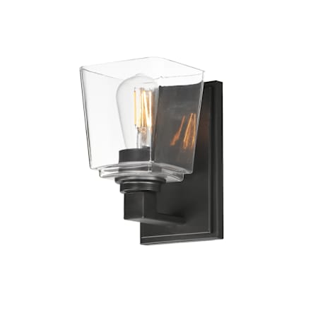 Maxim Cubos 9" Tall Wall Sconce Black