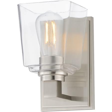 Maxim Cubos 9" Tall 1 Light Wall Sconce Satin Nickel