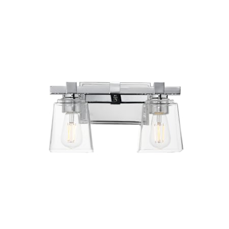 Maxim Cubos 2 Light 8" Tall Wall Sconce Polished Chrome