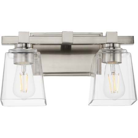 Maxim Cubos 2 Light 14" Wide Vanity Light Satin Nickel