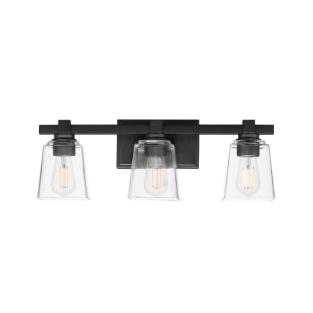 Maxim Cubos 3 Light 8" Tall Wall Sconce Black
