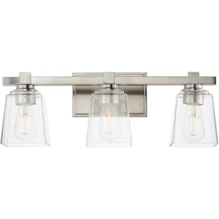 Maxim Cubos 3 Light 23" Wide Bath Vanity Light Satin Nickel