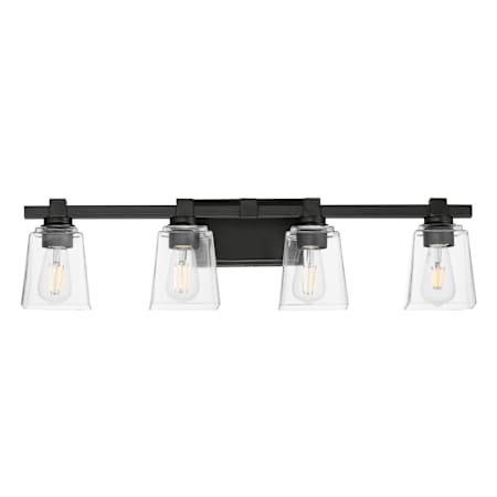 Maxim Cubos 4 Light 8" Tall Wall Sconce Black