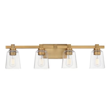 Maxim Cubos 4 Light 8" Tall Wall Sconce Natural Aged Brass