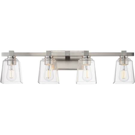 Maxim Cubos 4 Light 31" Wide Bath Vanity Light Satin Nickel
