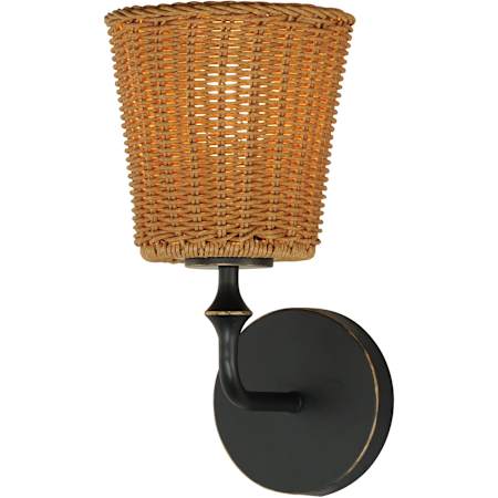 Maxim Baja 12" Tall 1 Light Wall Sconce Dark Bronze
