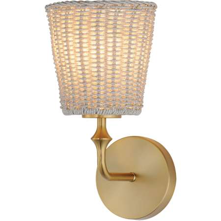 Maxim Baja 12" Tall 1 Light Wall Sconce Natural Aged Brass