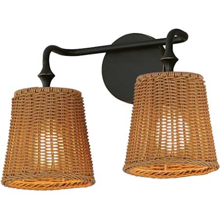 Maxim Baja 2 Light 15" Wide Vanity Light Dark Bronze