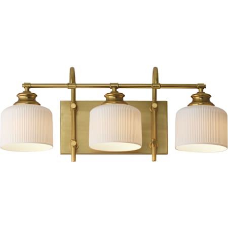 Maxim Bisque 3 Light 24" Wide Vanity Light Natural Aged Brass