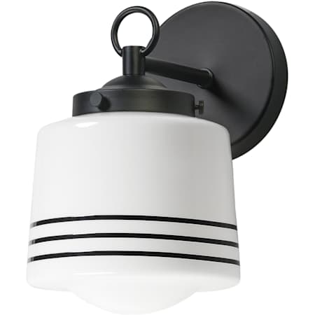 Maxim Eureka 10" Tall 1 Light Wall Sconce Black