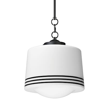 Maxim Eureka 12" Wide 1 Light Pendant Black