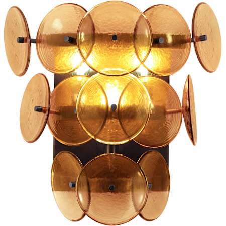 Maxim Loren 3 Light 15" Tall Wall Sconce Gunmetal