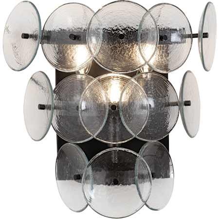 Maxim Loren 3 Light 15" Tall Wall Sconce Gunmetal