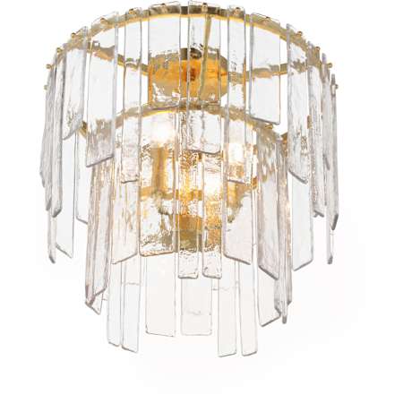 Maxim Warren 4 Light 18" Wide Semi-Flush Ceiling Fixture / Converts to Pendant Gold Leaf