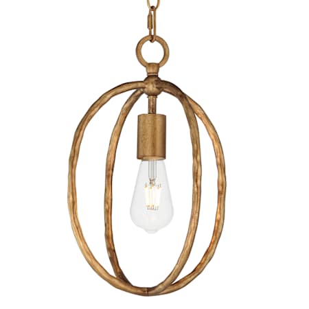 Maxim Martel 10" Wide Mini Pendant Etruscan Gold