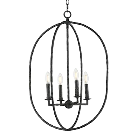 Maxim Martel 4 Light 20" Wide Taper Candle Pendant Blacksmith