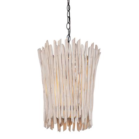 Maxim Baywood 14" Wide Wood Pendant Textured Bronze