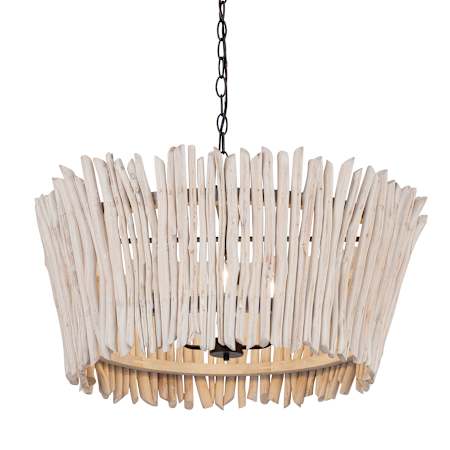 Maxim Baywood 4 Light 30" Wide Drum Chandelier Textured Bronze