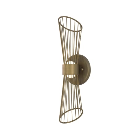 Maxim Zeta 16" Tall LED Wall Sconce Natural Aged Brass