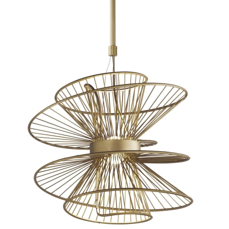 Maxim Zeta 20" Wide LED Pendant Natural Aged Brass
