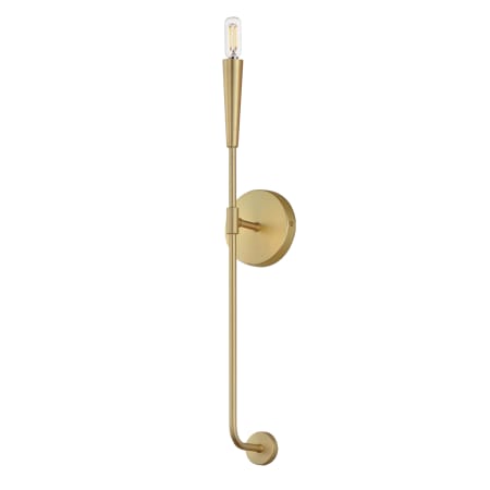 Maxim Vela 24" Tall Bathroom Sconce Satin Brass